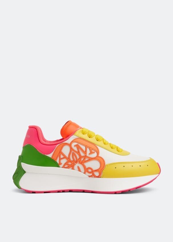 

Кроссовки ALEXANDER MCQUEEN Sprint Runner sneakers, разноцветный