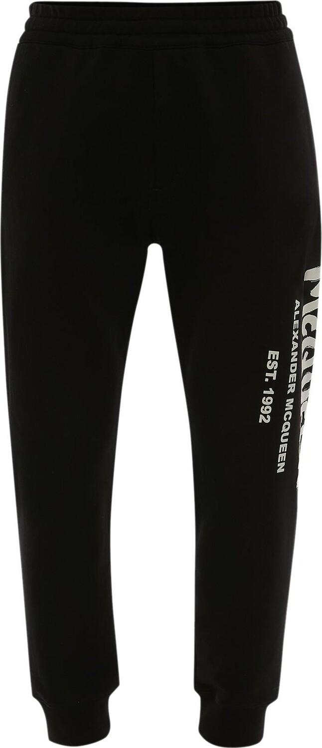 

Джоггеры Alexander McQueen Graffiti Joggers 'Black/Ivory', черный