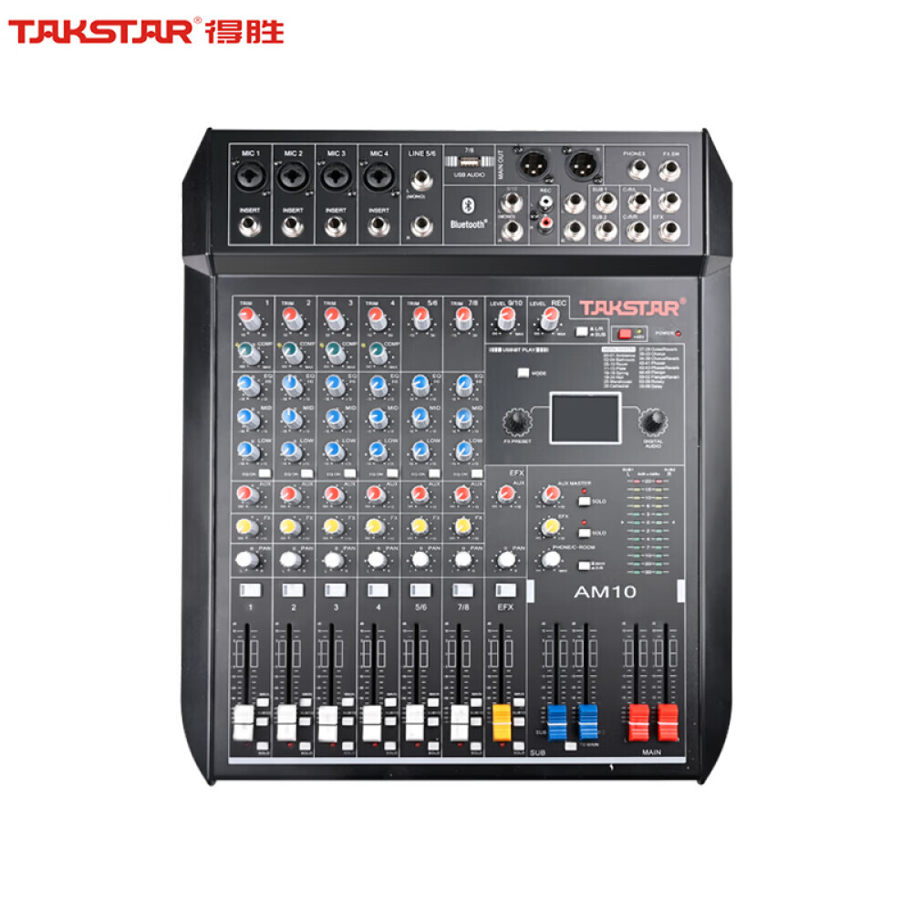 

Стереофонический микшер Takstar AM10 10-полосный с Bluetooth