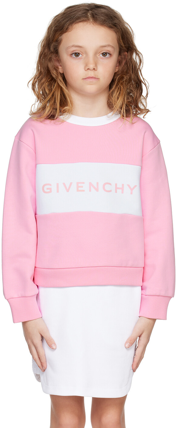 

Детская розовая толстовка со вставками Givenchy