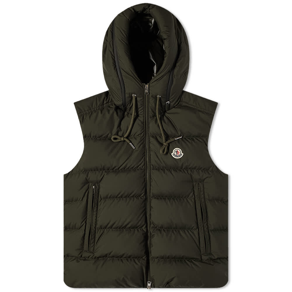 

Жилет Cardamine с капюшоном и логотипом Moncler, Черный