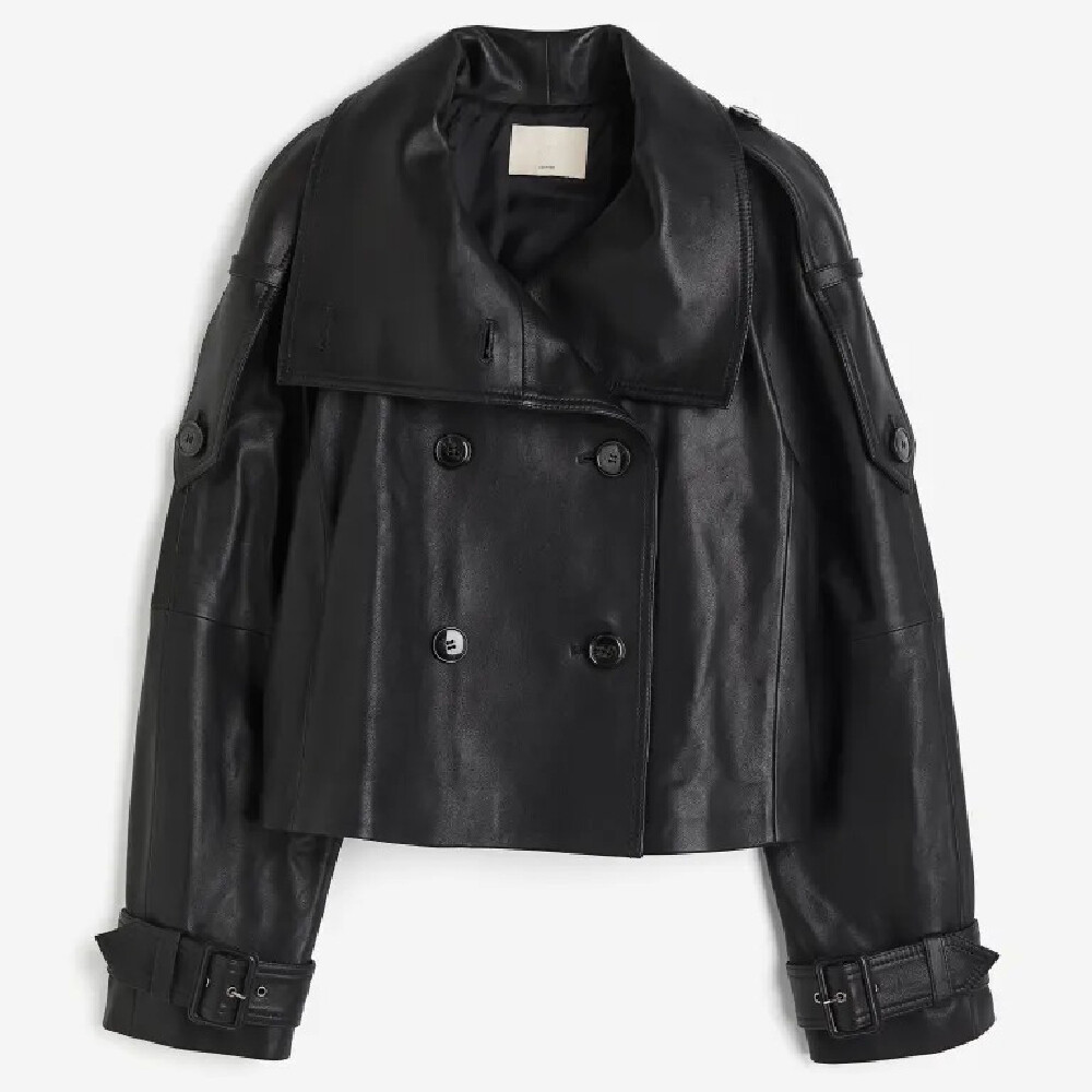 

Куртка H&M Leather, черный
