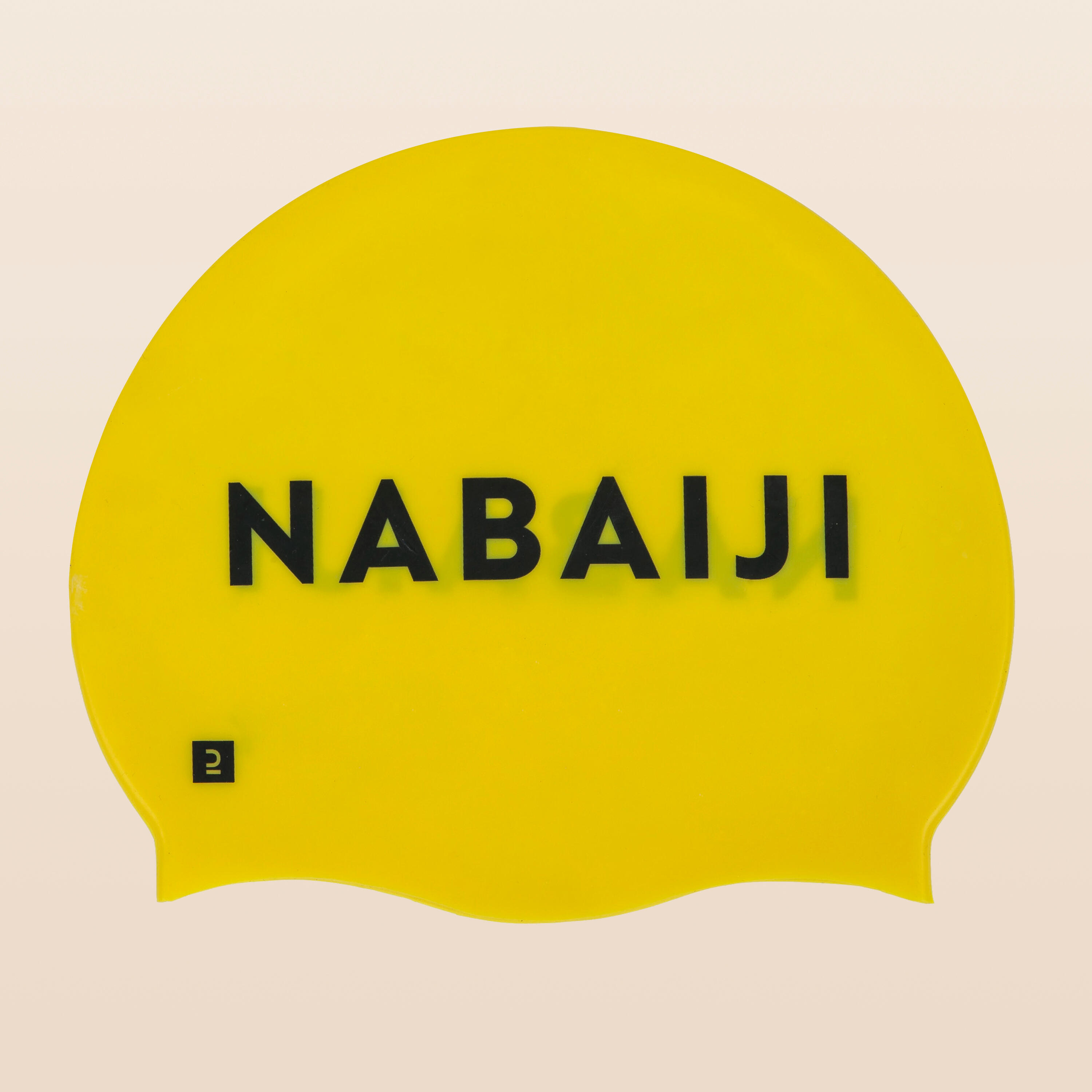 Шапочка для плавания силиконовая желтая NABAIJI