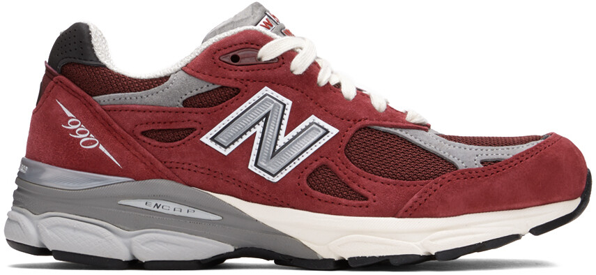 

Красные кроссовки Made In USA 990v3 New Balance