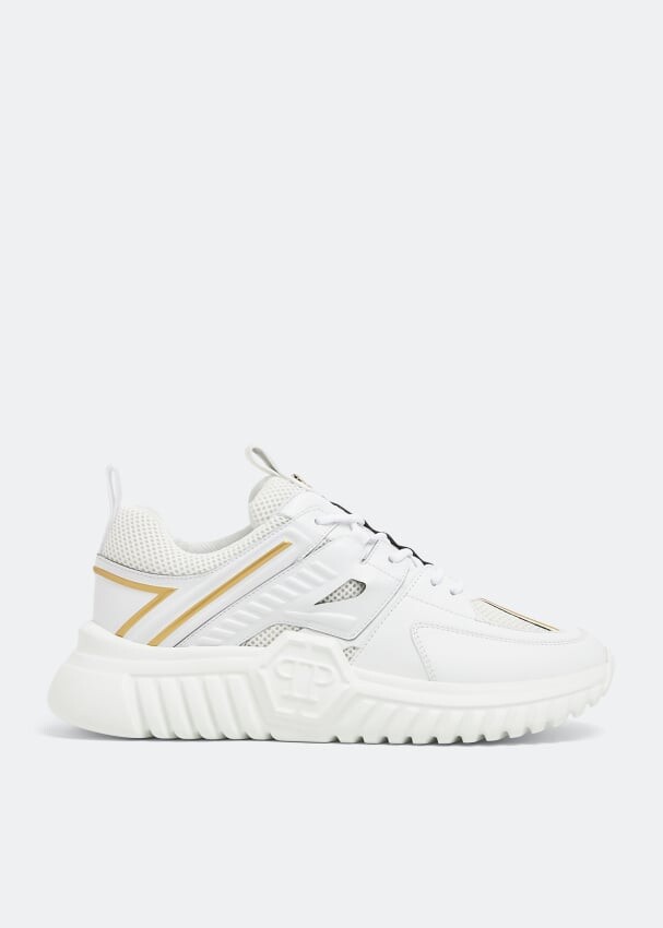 

Кроссовки PHILIPP PLEIN Hexagon runner sneakers, белый