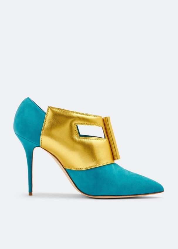 

Туфли MANOLO BLAHNIK Dalida suede pumps, синий