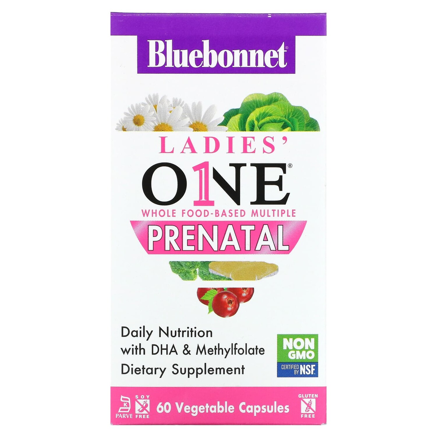 

Комплекс Bluebonnet Nutrition для беременных из цельных продуктов, 60 растительных капсул