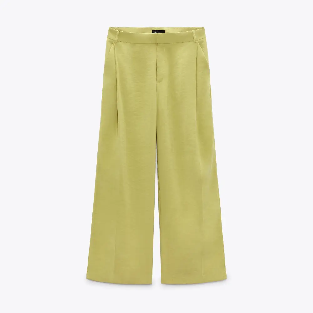 

Брюки Zara Full Length, оливковый, Зеленый