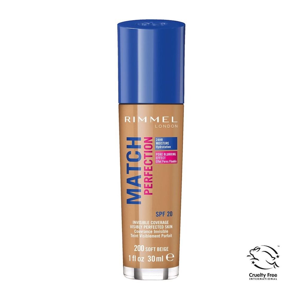 

Rimmel Match Perfection Foundation 200 Мягкий Бежевый SPF20 30мл