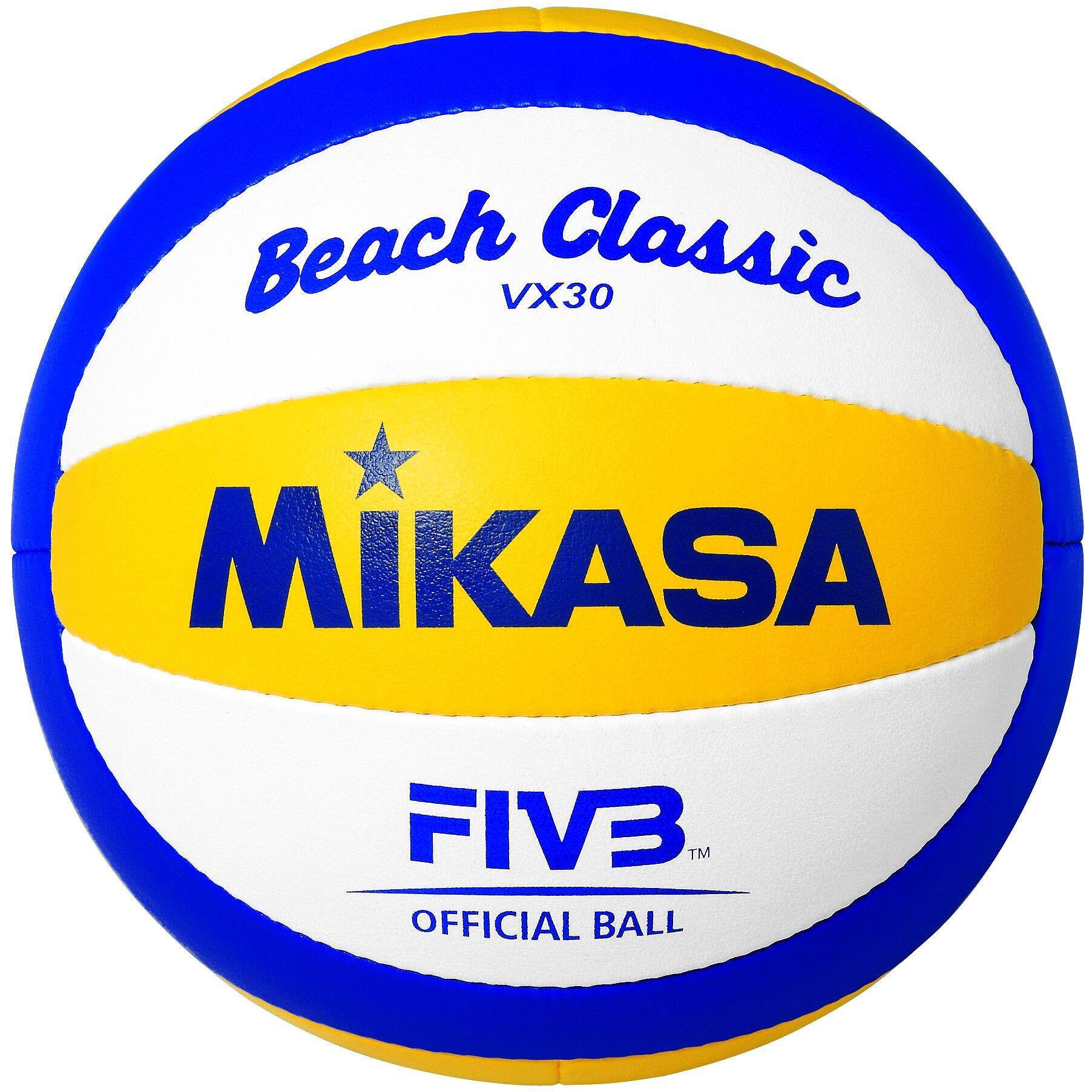Mikasa Beach Volleyball Beach Classic VX30, красочный original mikasa kids volleyball skv5 eva sponge material child soft ball fivb official inspected mikasa volleyball