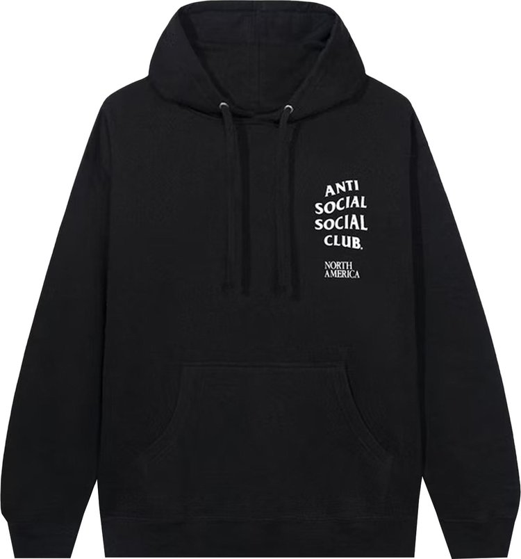 Худи Anti Social Social Club North America Hoodie 'Black', черный - фото