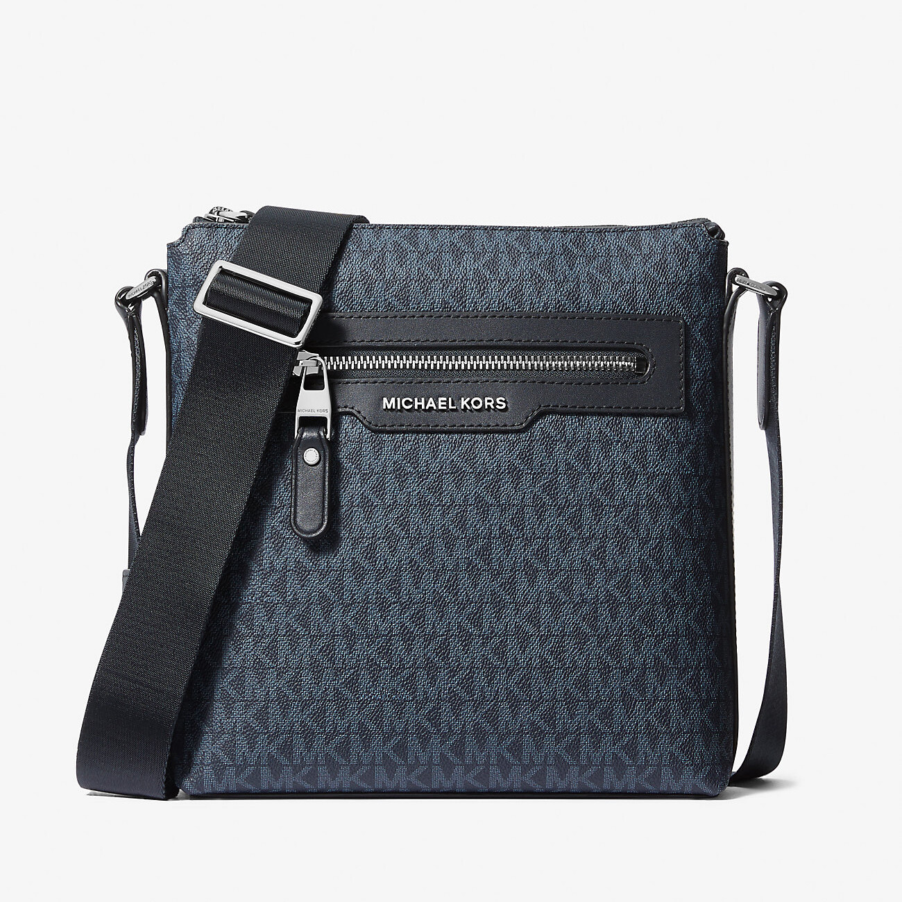 

Сумка-слинг Michael Kors Hudson Medium Signature Logo Crossbody, синий