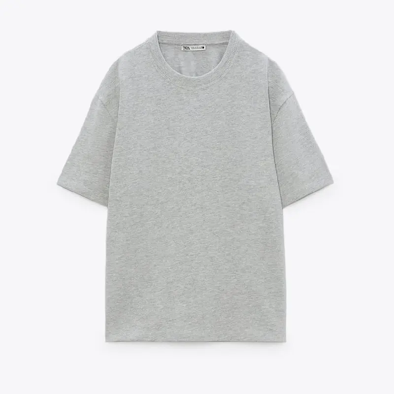 

Футболка Zara Faded Cotton, серый