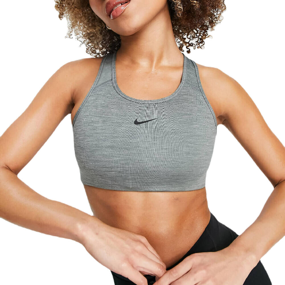 

Бюстгальтер Nike Training Swoosh Dri-FIT Medium Support Sports, серый