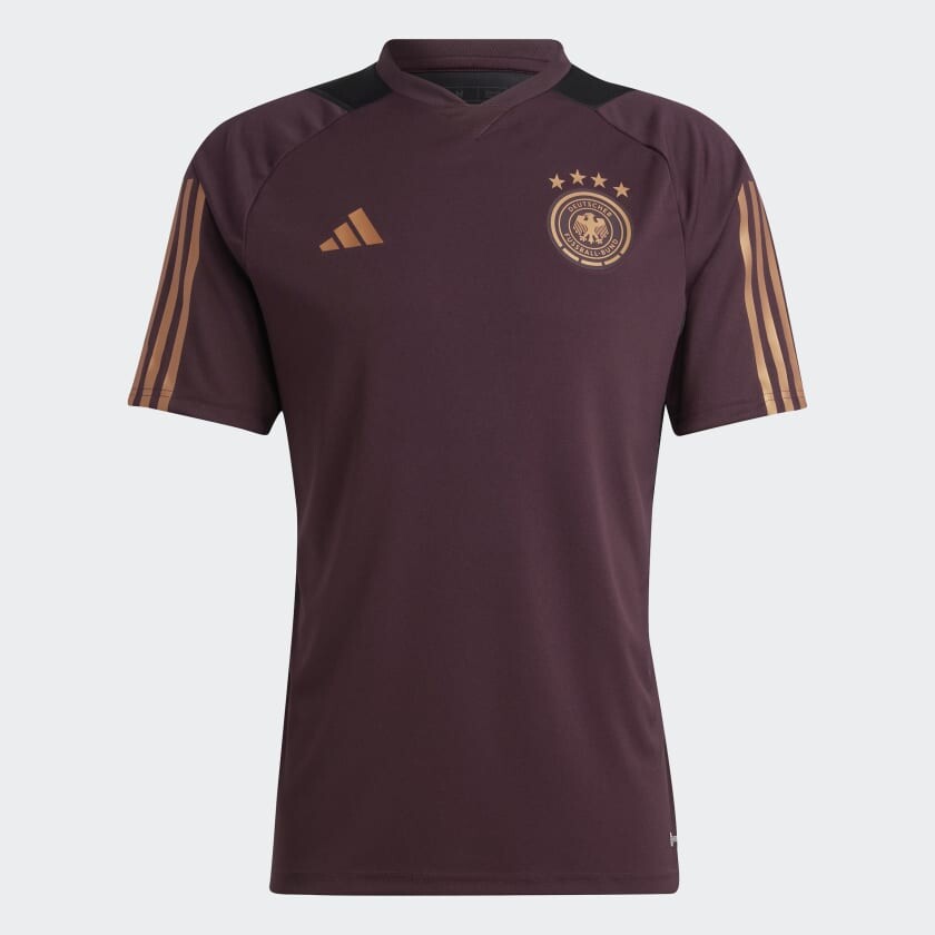 

Футболка Adidas Germany Tiro 23 Training, темно-бордовый, Красный