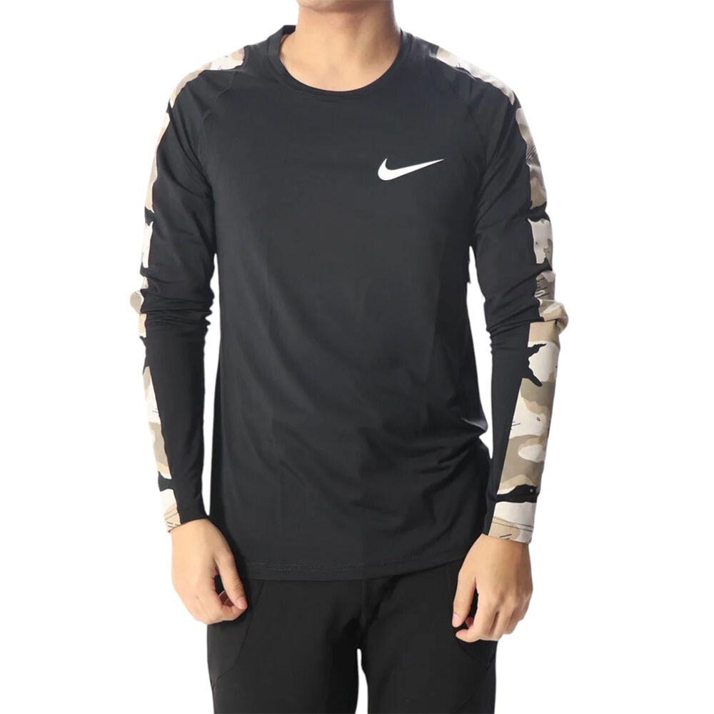 

Лонгслив Nike Pro, черный/зеленый