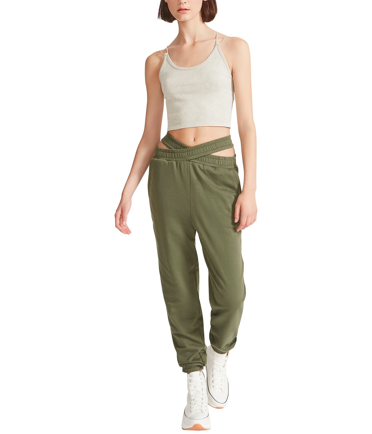 

Джогггеры Madden Girl, Joggers with Hip Cutouts, Серый