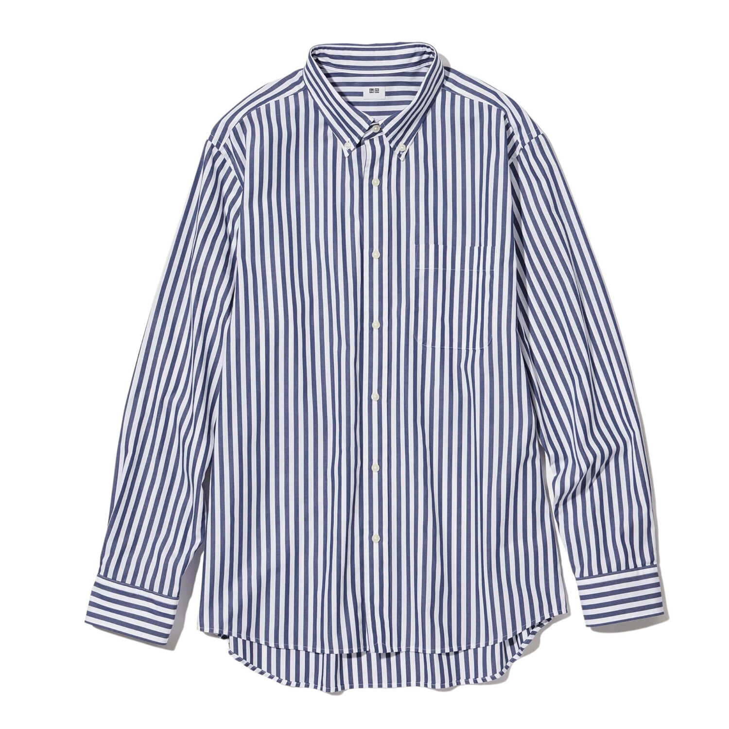 

Рубашка Uniqlo Casual Long Sleeve, синий