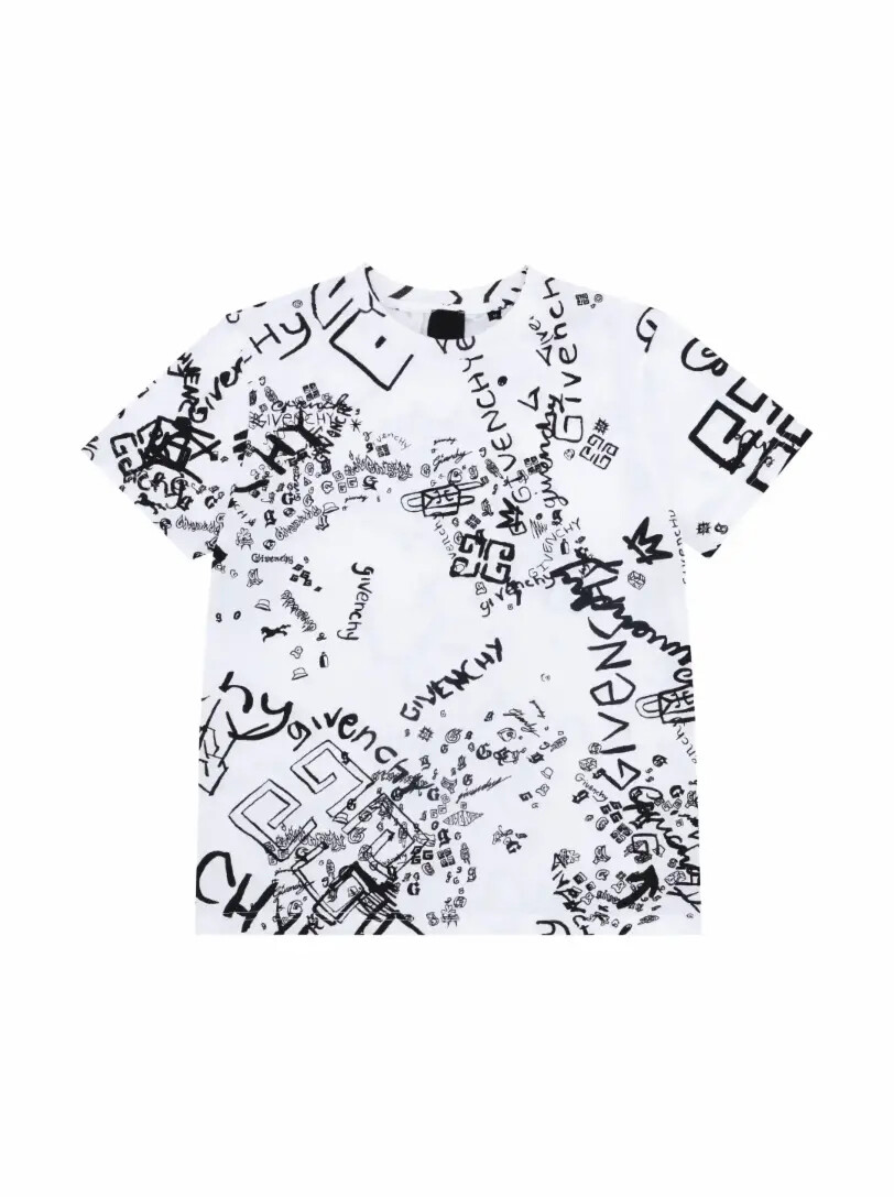 

Хлопковая футболка с принтом Givenchy
