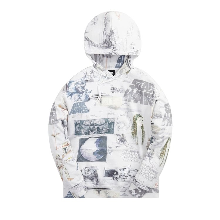 Худи Kith For Star Wars Sketches Hoodie 'White', белый - фото