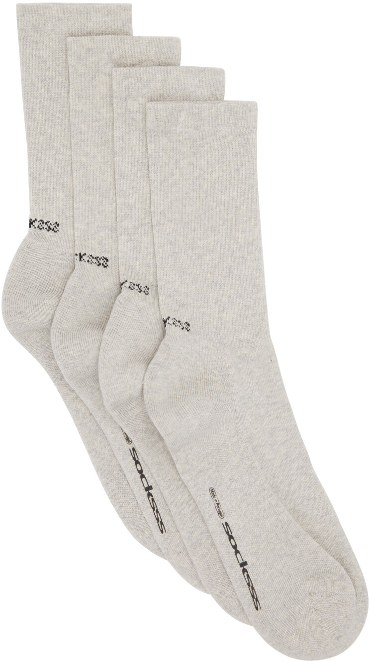 

Набор из двух пар серых носков SOCKSSS