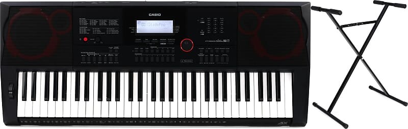 

Портативный аранжировщик Casio CT-X3000 с 61-клавишной клавиатурой и подставкой для клавиатуры Casio ARST X-Style CT-X3000=1 ARST=1