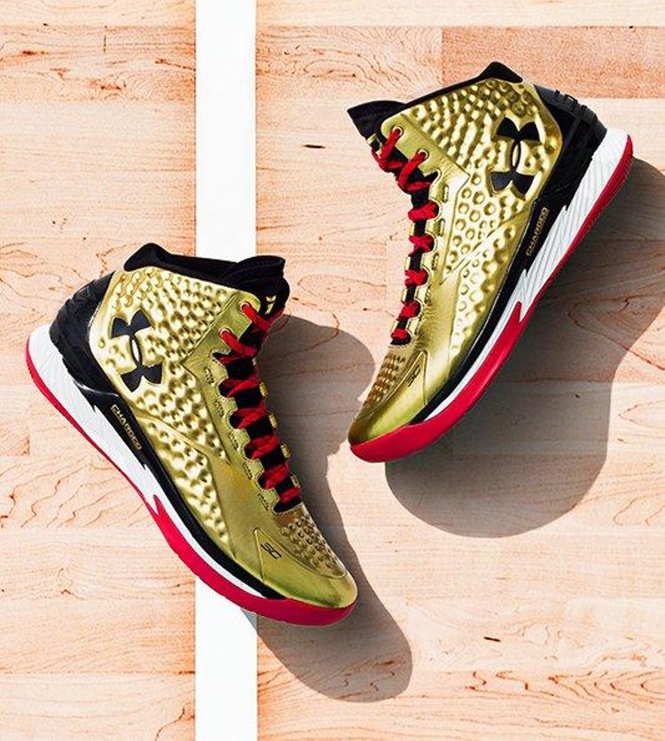 Under armour curry 1 hot sale gold