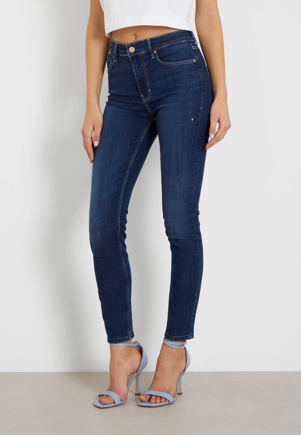 

Джинсы Skinny Fit HIGH WAIST Guess, цвет blau