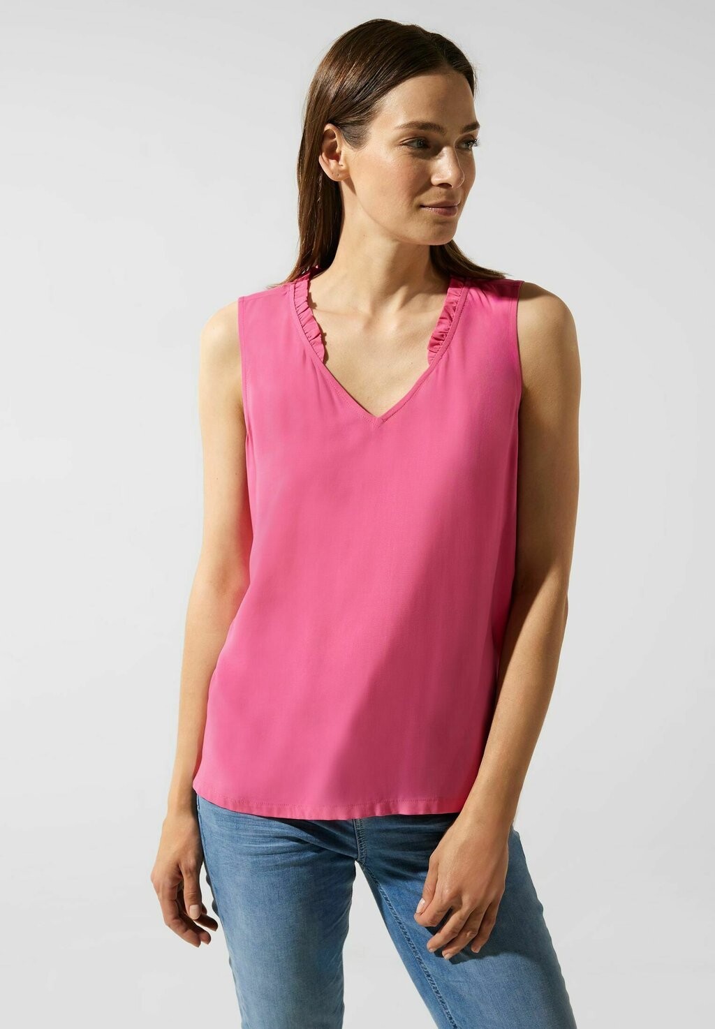 

Блузка MIT RÜSCHEN Street One, цвет pink