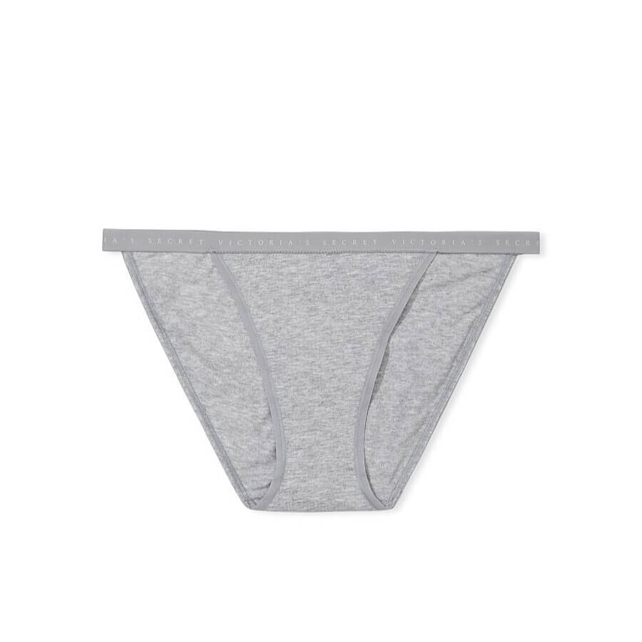 

Трусики-бикини Victoria's Secret Stretch Cotton String, серый