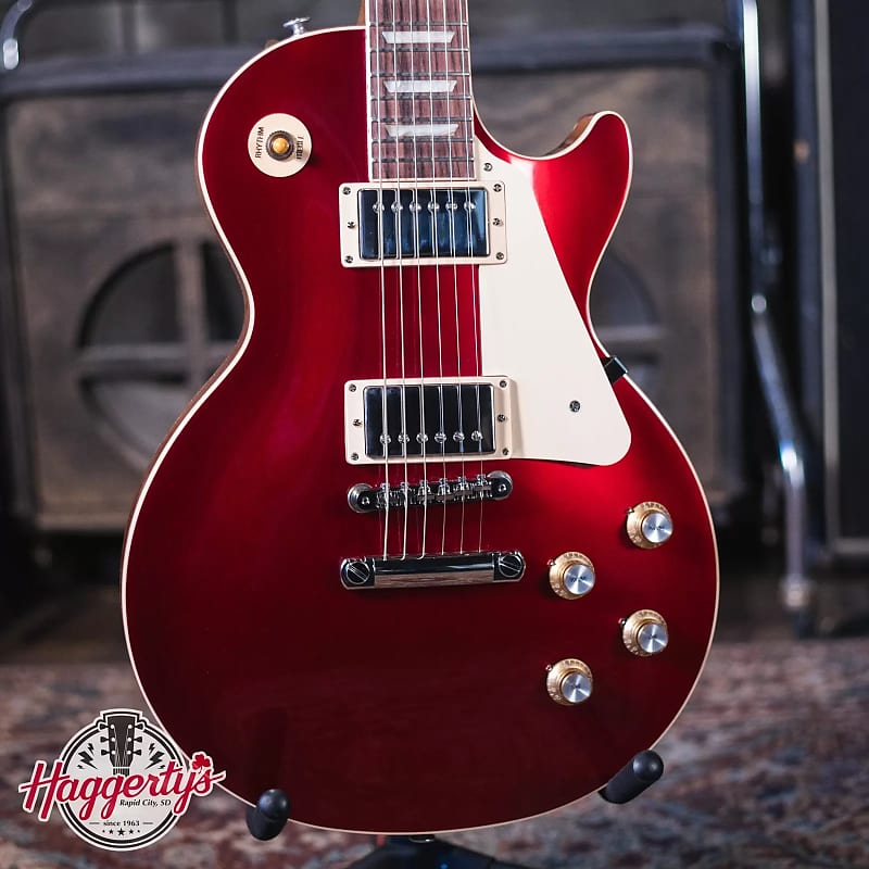 Электрогитара Gibson Les Paul Standard 60s Plain Top - Sparkling Burgundy Top with Hardshell Case