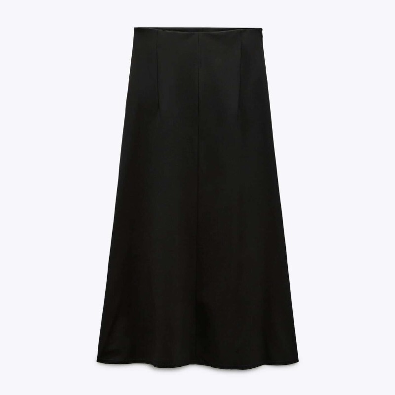 

Юбка миди Zara Layered, черный