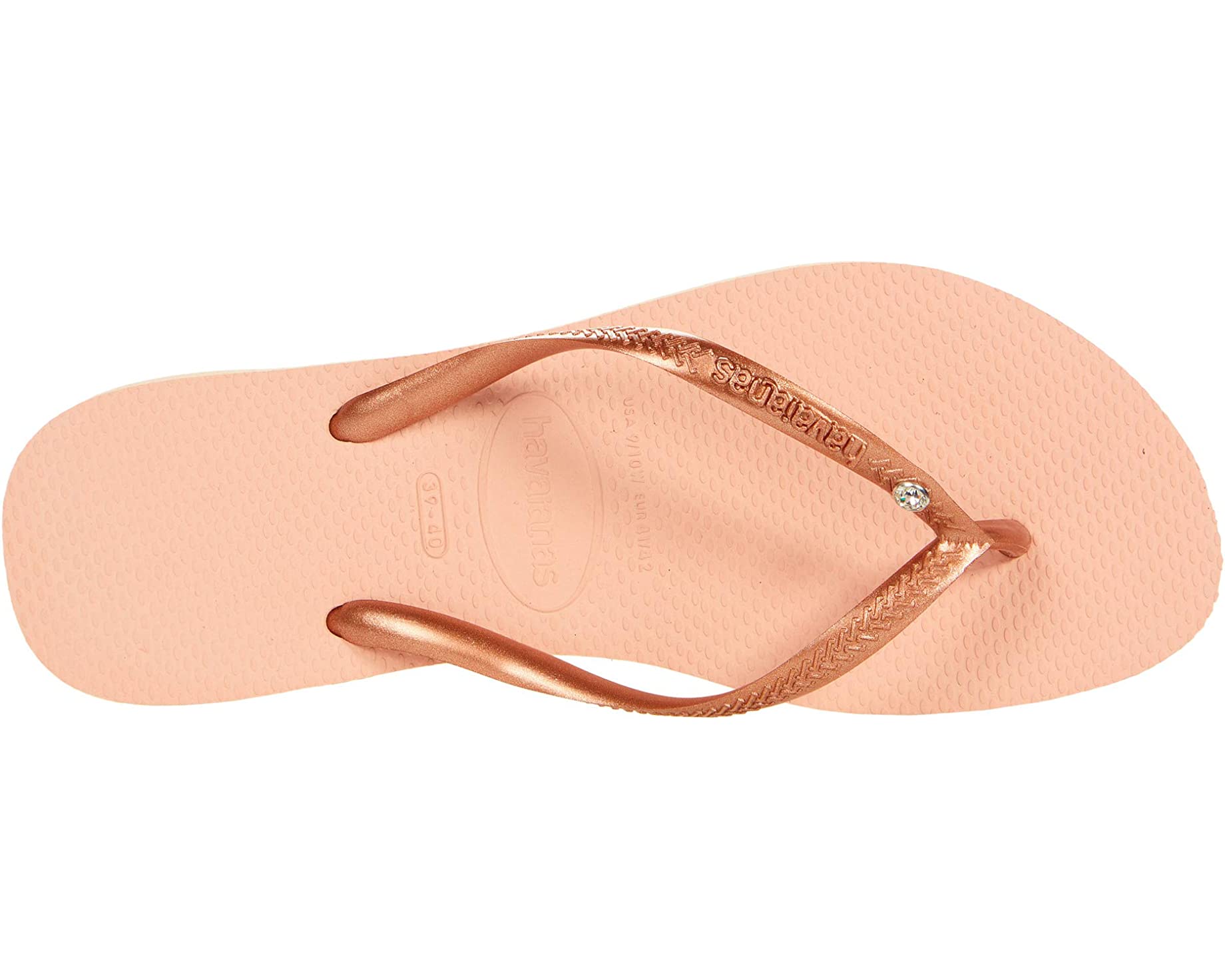 Сандалии Slim Crystal SW II Flip Flop Sandal Havaianas, балет роза - фото