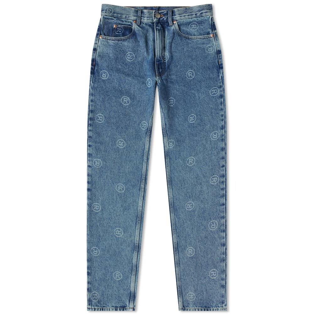 

Джинсы Martine Rose All Over Logo Straight Leg Jeans