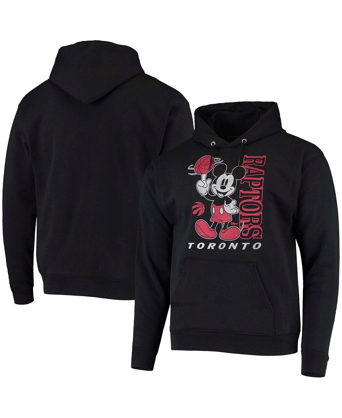 

Мужская черная толстовка с капюшоном toronto raptors mickey baller pullover Junk Food, черный