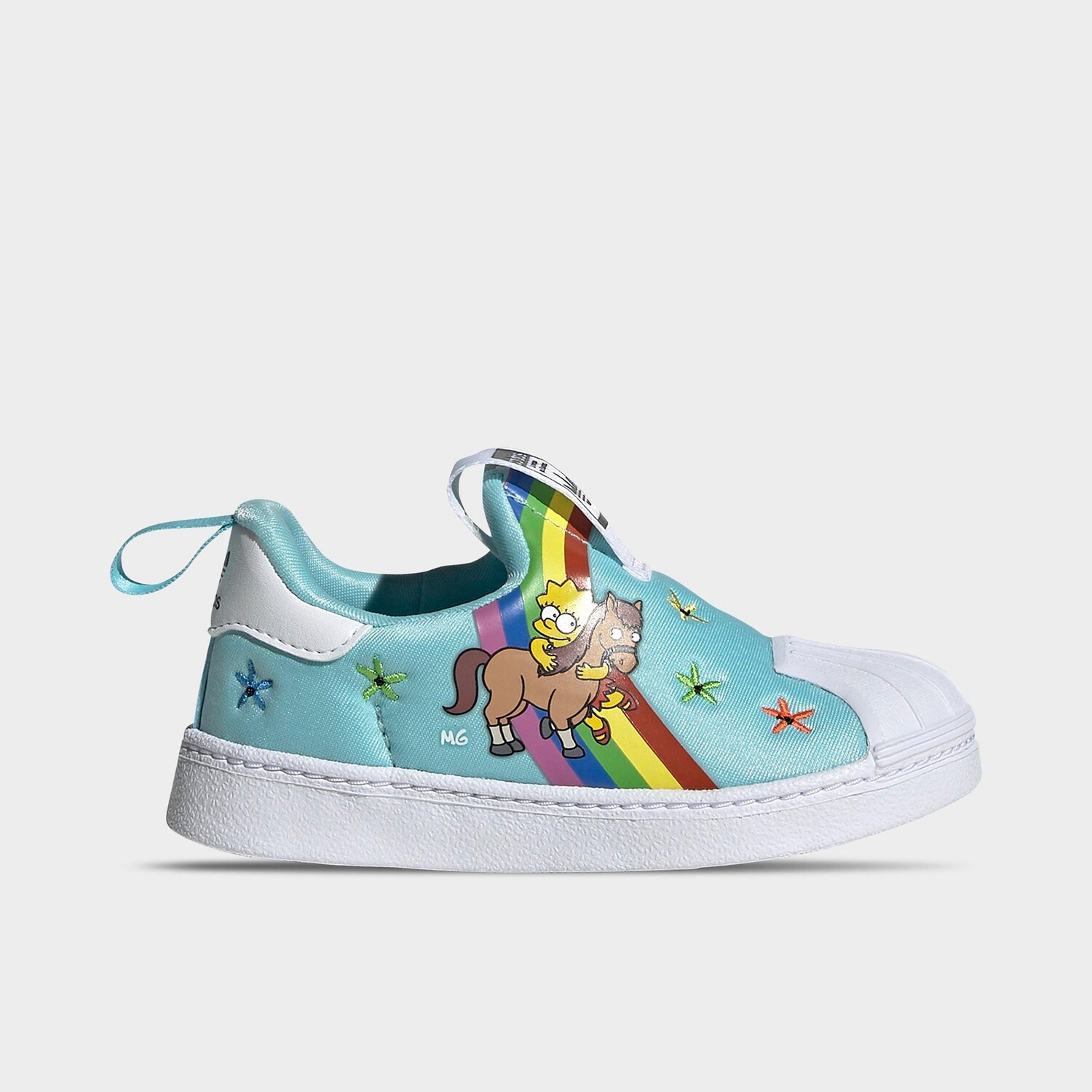 

Повседневная обувь Adidas Originals x The Simpsons Superstar 360 для девочек для малышей, синий