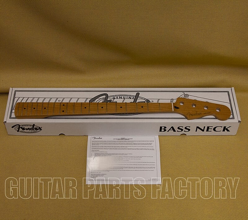 

099-0702-920 Подлинный гриф из жареного клена Fender Jazz Bass Neck 9,5" C-образной формы 099-0702-920 Genuine Fender Roasted Maple Jazz Bass Neck 9.5" C Shape