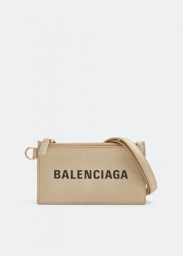 

Картхолдер BALENCIAGA Cash card holder on keyring, золотой