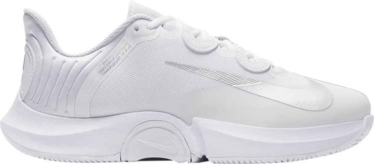 Лимитированные кроссовки Nike Wmns NikeCourt Air Zoom GP Turbo 'White Metallic Silver', белый - фото