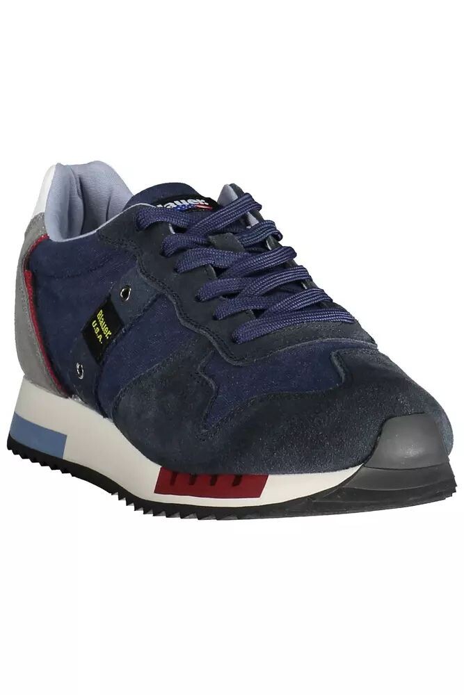 

Спортивные кроссовки Blauer Chic с контрастными мужскими акцентами, синий