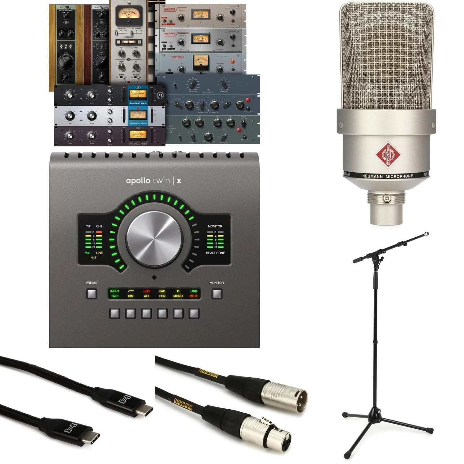 

Новый универсальный аудиоинтерфейс Apollo Twin X USB Heritage Edition 10x6 USB с UAD DSP