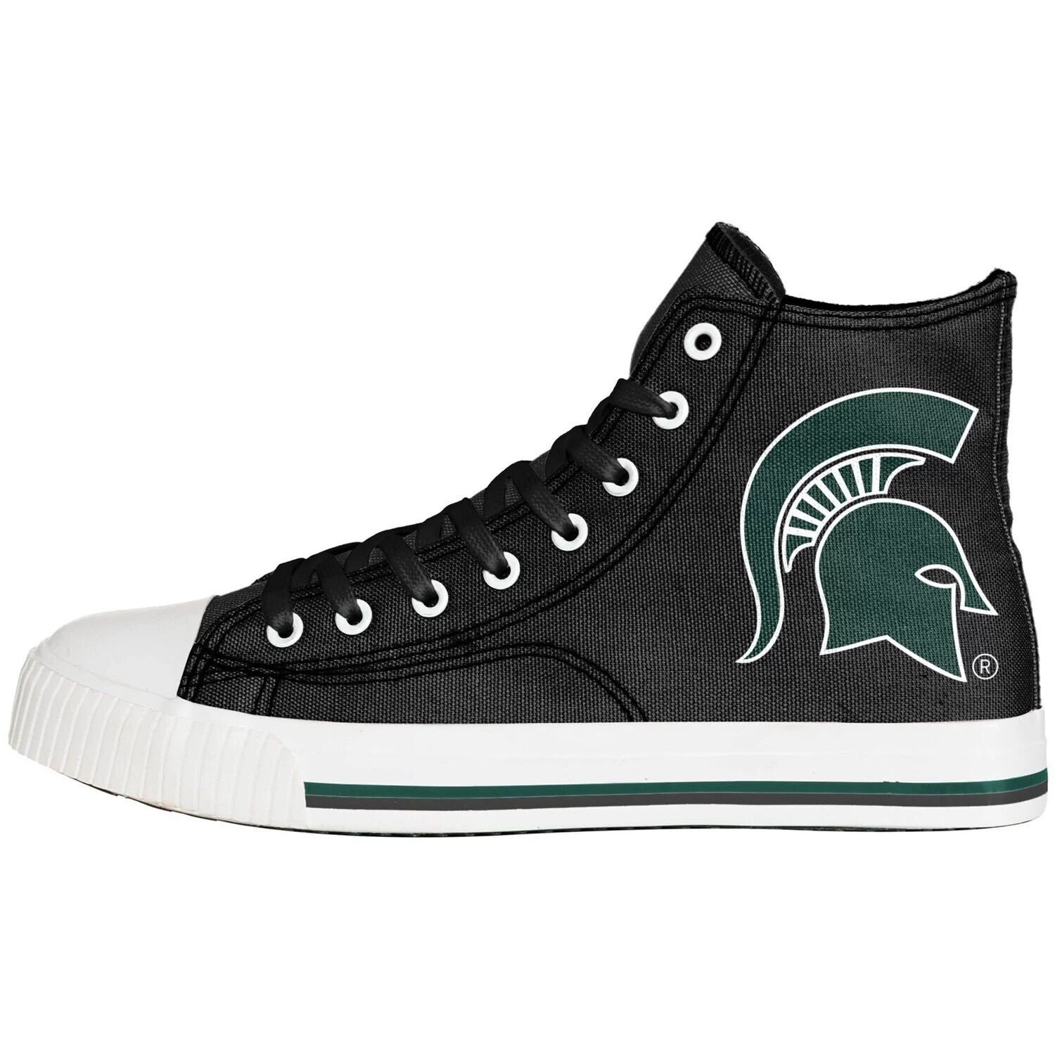 

Мужские высокие парусиновые туфли с большим логотипом FOCO Michigan State Spartans