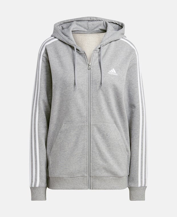 

Толстовка с капюшоном adidas, средне-серый