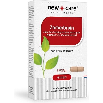 

New Care Summer Brown Защита от солнца для веганов - 45 Капсул, New Care Supplements
