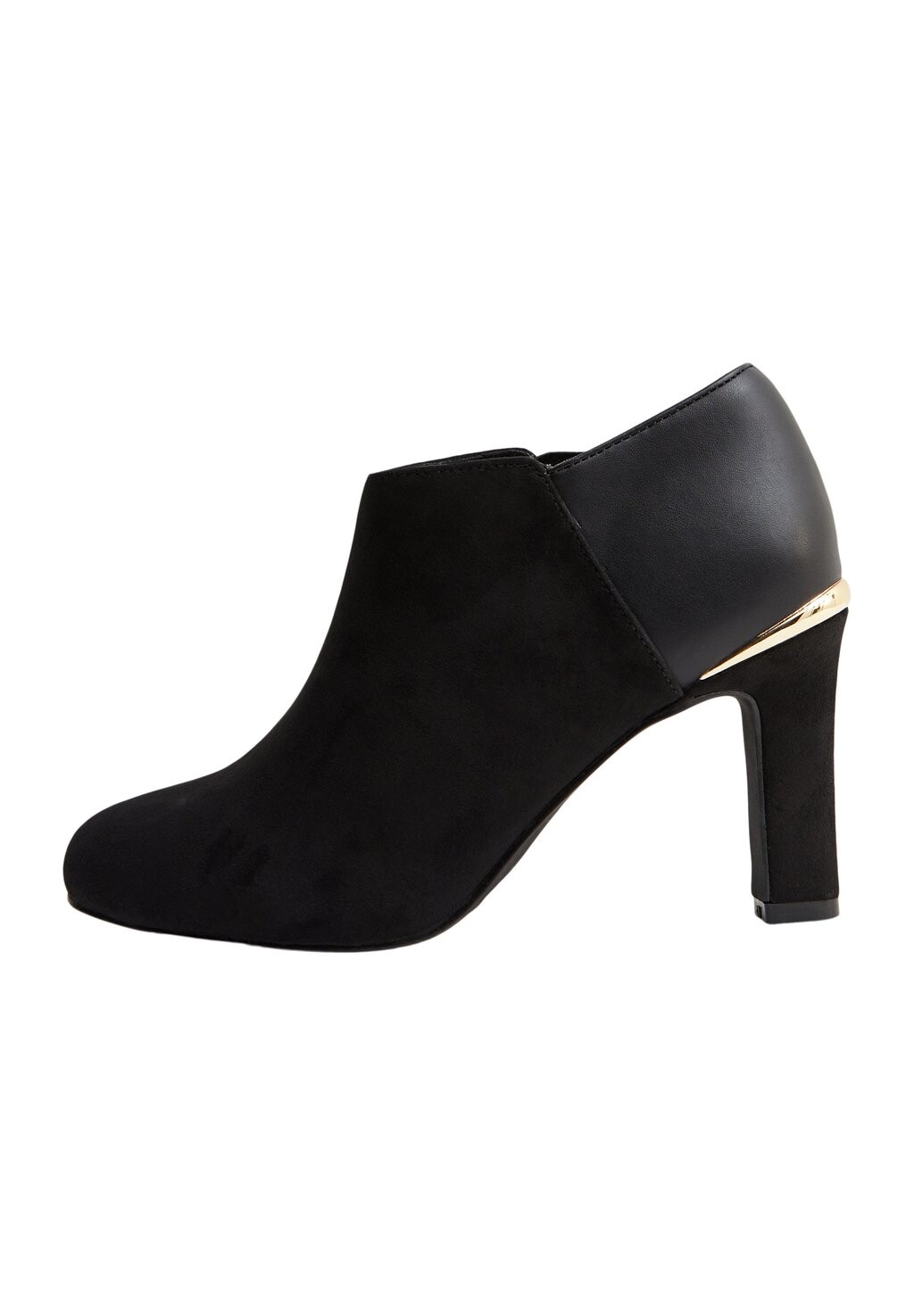 

Ботильоны Metal Trim Block Heel New Look, черный