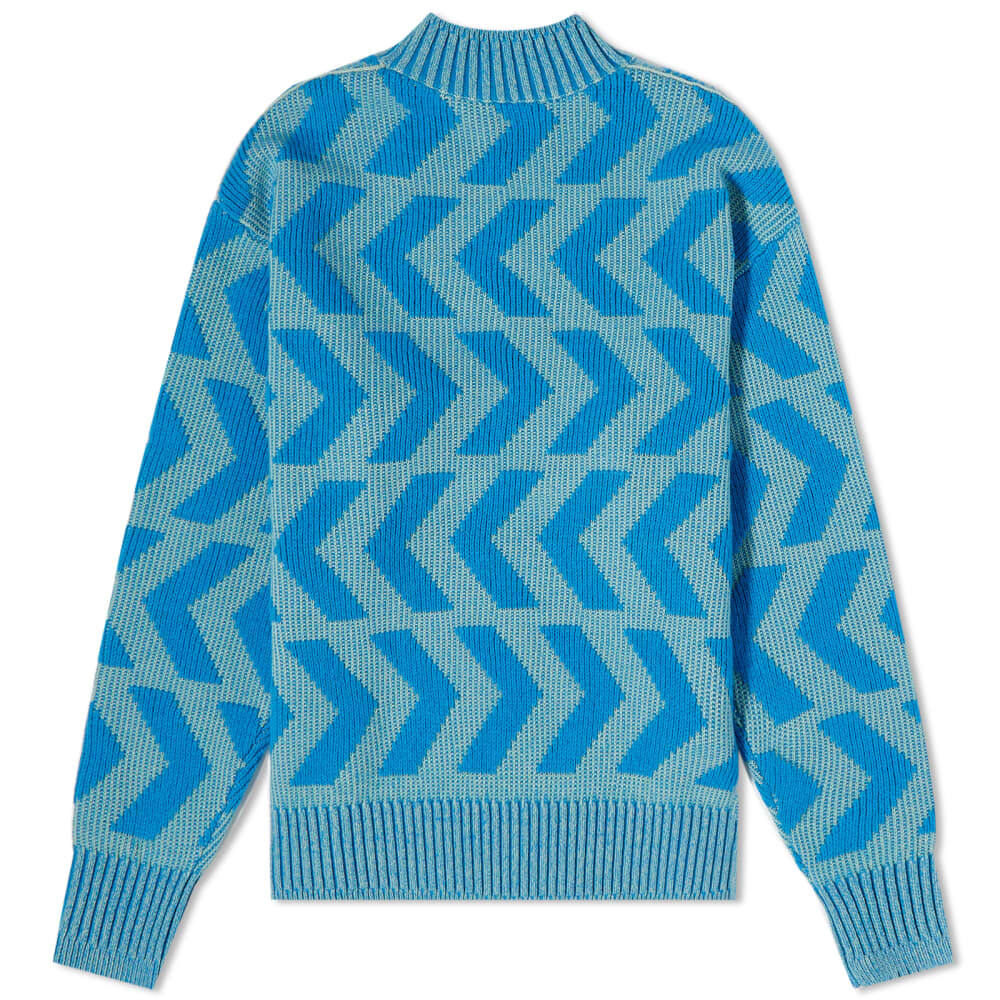 

Свитер Acne Studios Keith Cross Bones Face Relaxed Crew Knit