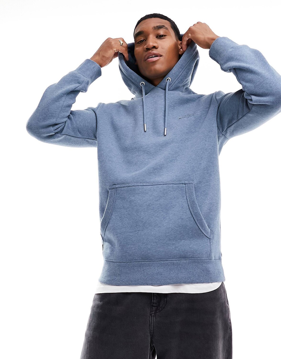 

Толстовка Superdry Essential Logo, светло-синий