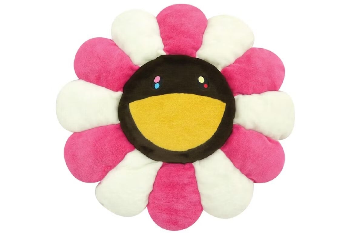 

Мягкая плюшевая фигурка Takashi Murakami Flower, 30 см, розовый/белый/коричневый