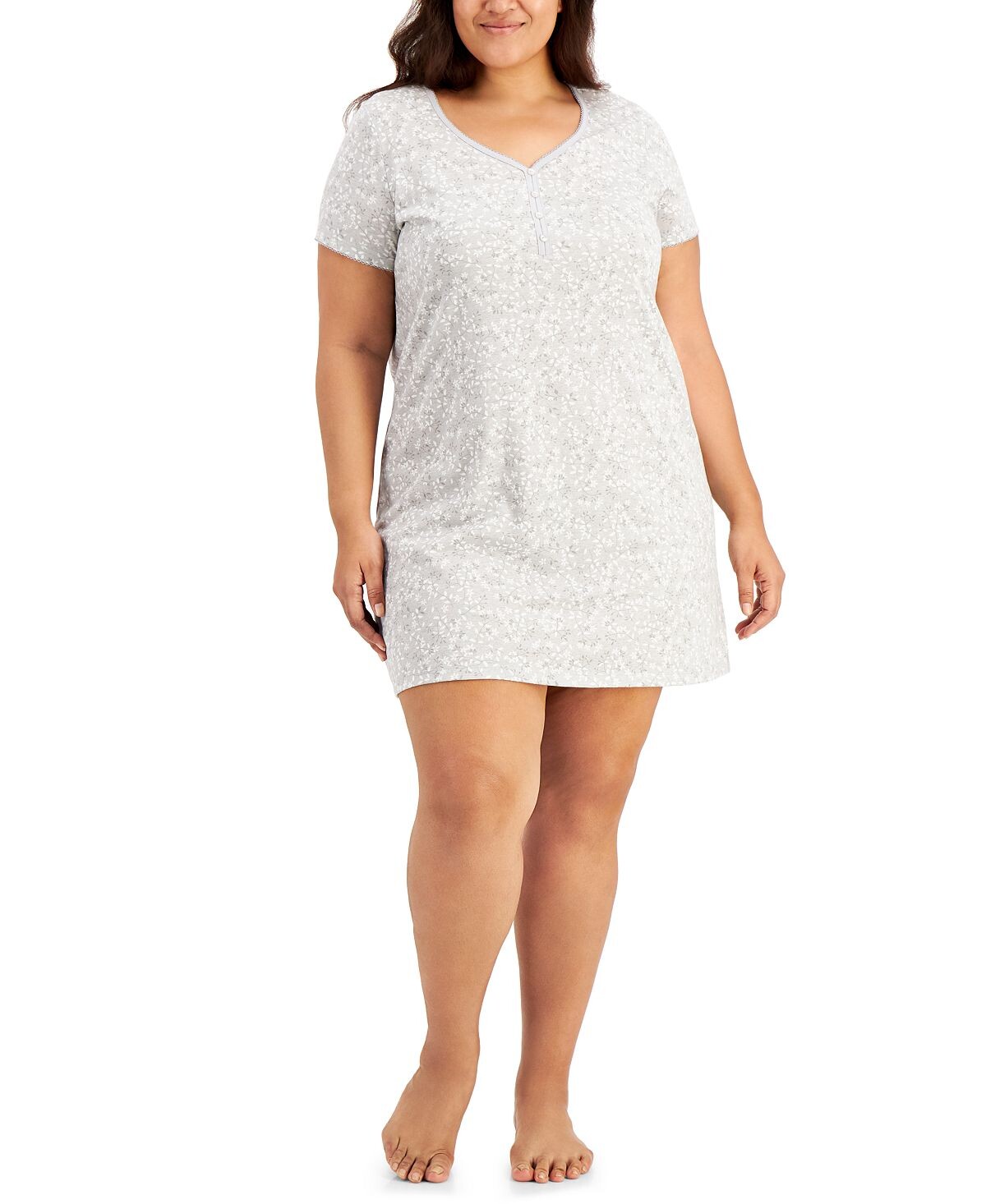 

Рубашка для сна everyday cotton plus size, созданная для macy's Charter Club