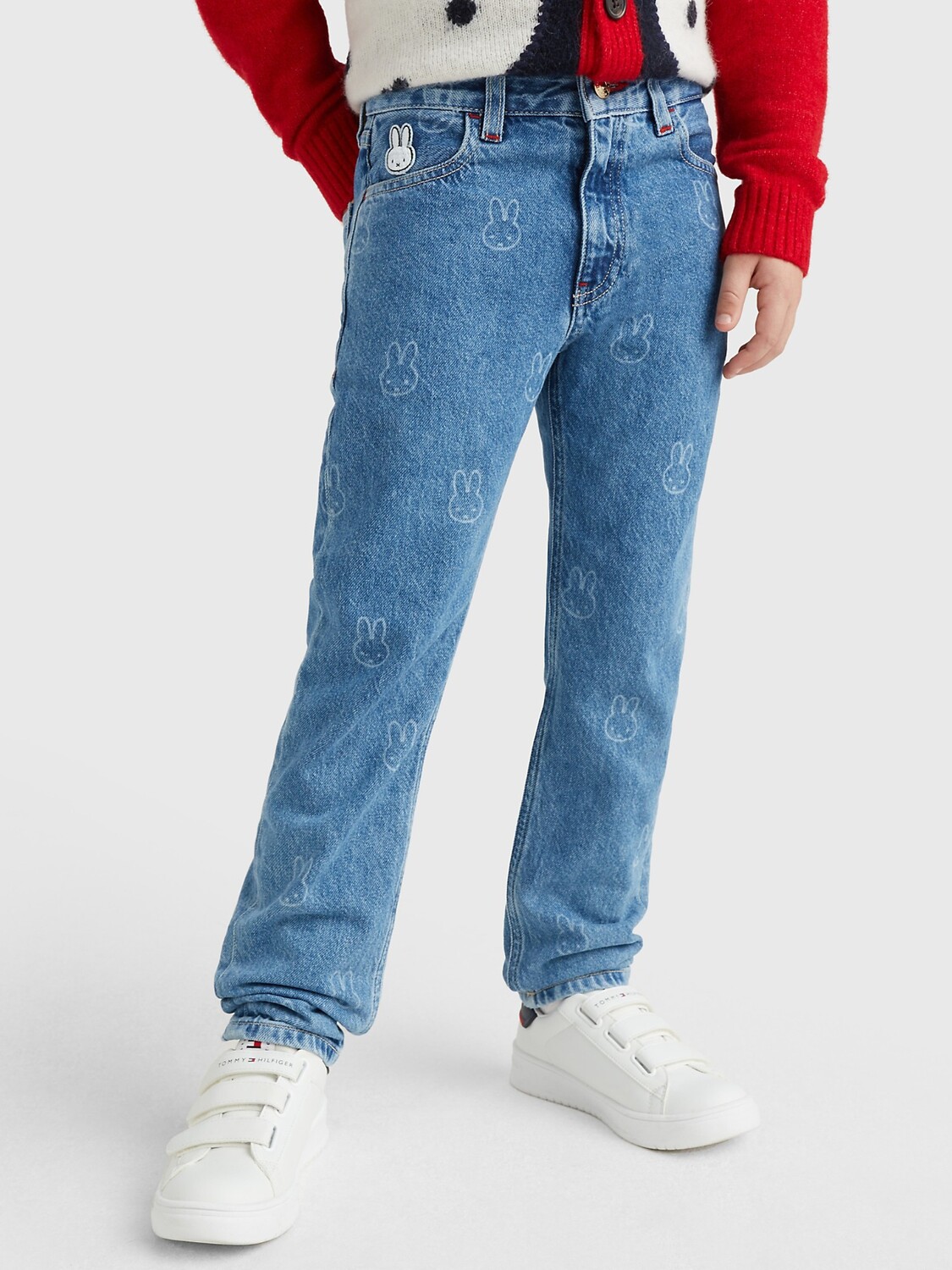 

Прямые джинсы tommyxmiffy Tommy Hilfiger, джинсовая ткань среднего размера